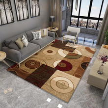厂家北欧简约卧室家用印花客厅地毯 批发现代几何沙发茶几毯