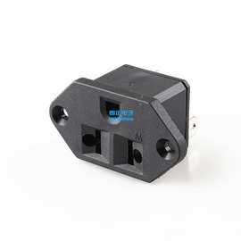 LANZMFG朗正LZ-F-M6巴西插座三孔插座AC电源插座带耳朵螺丝孔固定