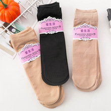 50D高弹加厚包芯丝短袜 定型版 便宜的地摊丝袜