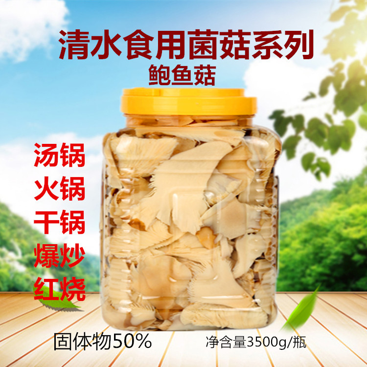 滑子菇菌清水食用菌菇罐瓶雪山菇草菇牛肝菌汤锅火锅商用3500g/桶