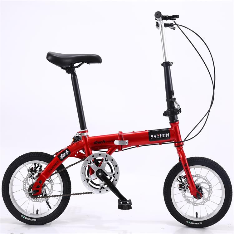 Sanhe Horse 14-Inch Folding Bicycle Adult Ultra-Light Portable Bicycle Folding Bicycle Urban Leisure Cycling Bicycle