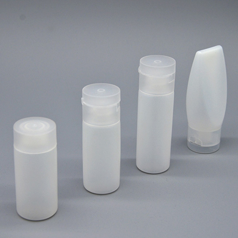 PE Flip Hose Bottle 5 10 20 30 50 100ml Facial Cleanser Hand Cream Cosmetic Hosepipe Storage Bottle