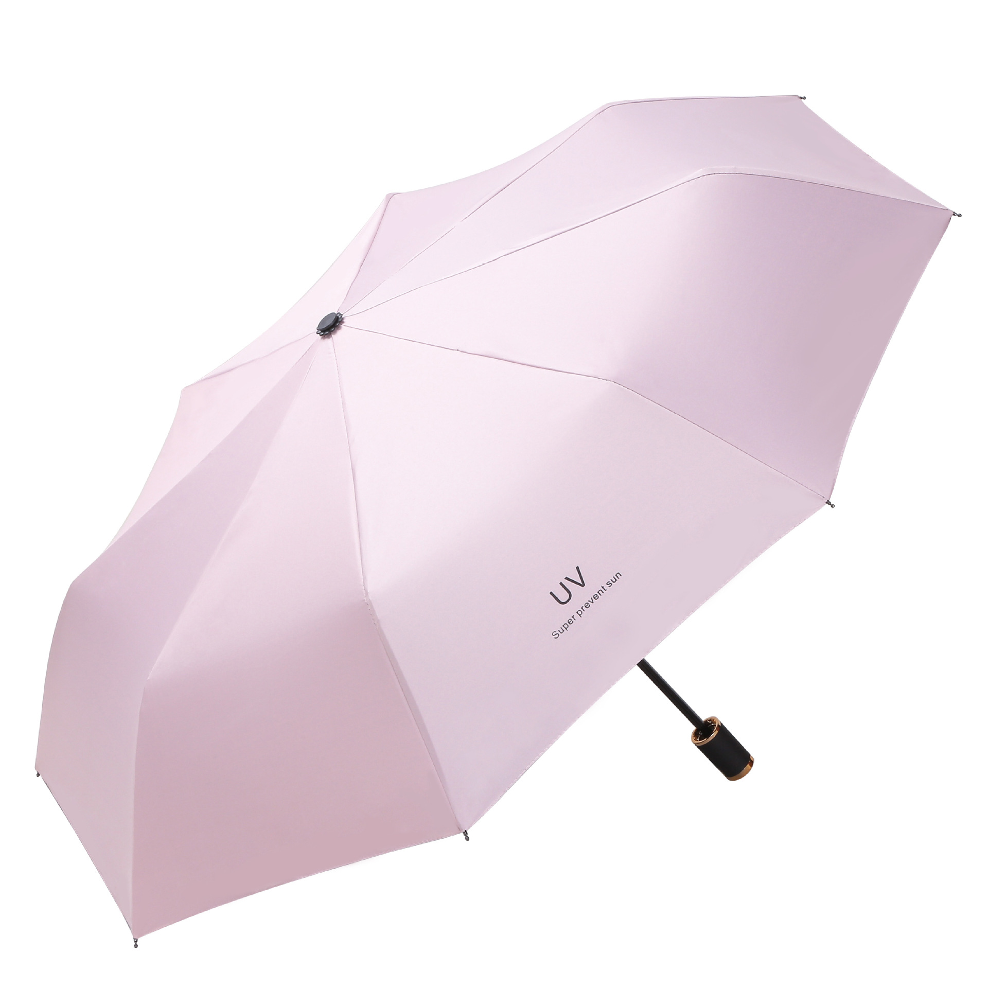 Uv Vinyl Sun Umbrella Rain and Uv Protection Sun Umbrella Female 3-Fold Umbrella Custom Advertising Umbrella Logo