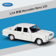 WELLY威利1:24奔驰 Mercedes Benz 220轿车仿真合金汽车模型