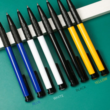 得力6546圆珠笔按压式蓝色黑色0.7中油笔学生商务办公文具批发