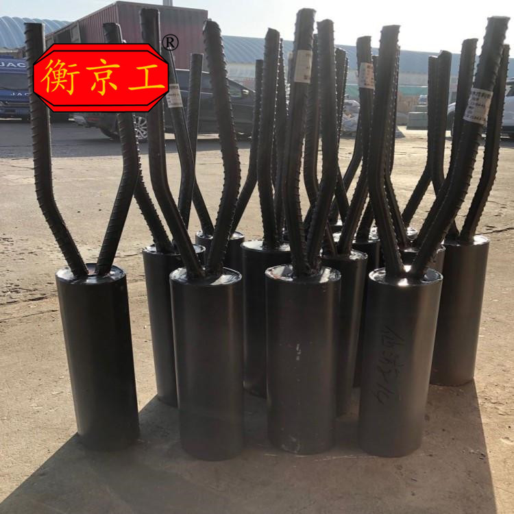 桥梁抗震钢套管 空心板盖梁锚固件 橡胶支座配套桥梁抗防震锚栓