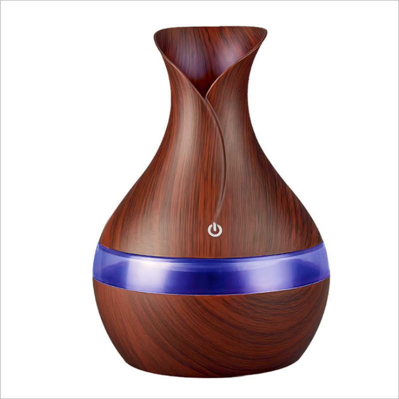 066 Wood Grain Usb Petal Humidifier Purifier Fragrance Machine Vase Air Aromatherapy Machine