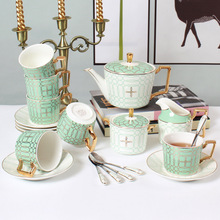 时尚小清新欧式轻奢骨瓷咖啡具套装家用下午茶茶具简约陶瓷茶壶