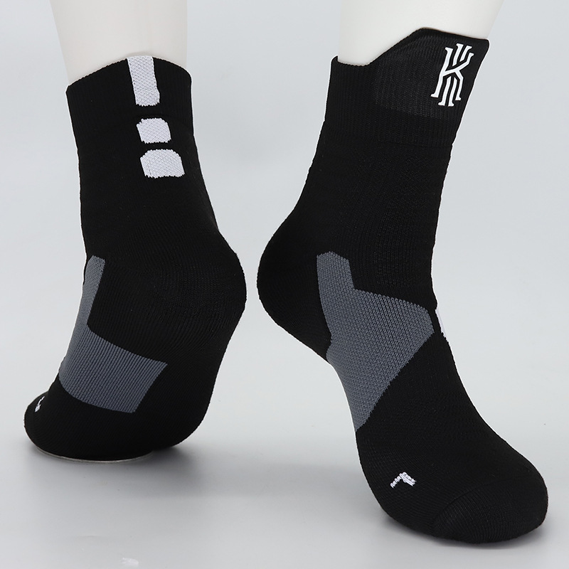 Towel Bottom Star High Top Mid-Calf Length Basketball Socks Children's Elite Socks Competition Training Athletic Socks Factory Direct Supply