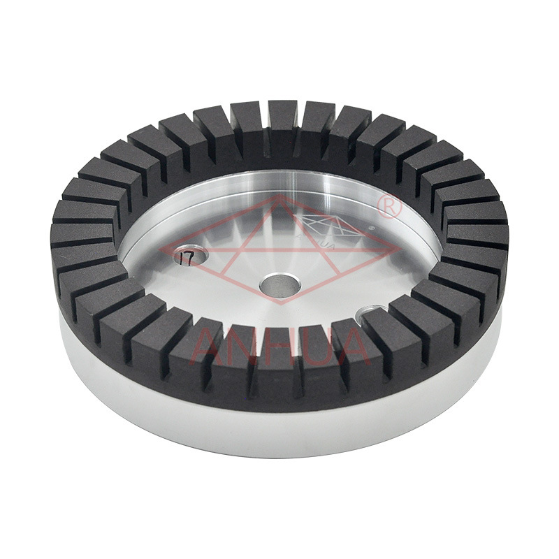 玻璃磨边高速双边机树脂轮 细磨黑砂密齿树脂轮 锋利去纹效果好