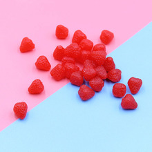 1cm仿真PVC草莓水果配件DIY手机壳奶油胶发夹史莱姆水晶泥材料