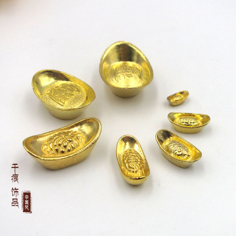 金银元宝合金小元宝家居摆件佛具工艺品批发-阿里巴巴