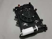 适用摩托车V6R3水箱400cc跑车350电喷小忍者水箱YB350-7C冷却水箱