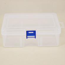 大6格PP空盒 锁扣塑料盒 收纳整理盒 储物首饰盒 箱起优惠