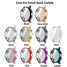 适用化石Fossil Gen 5 Carlyle手表壳 全包TPU电镀保护套gen5表壳