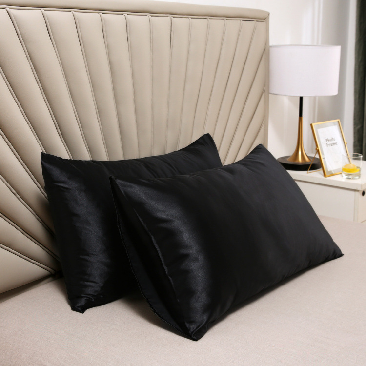 Factory Batch Cross-Border AliExpress Silk Satin Ice Silk Satin Pillowcase Pillowcase Single Artificial Silk Pillowcase