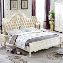 全实木床欧式法式公主双人床1.8米主卧床双人床结婚床高箱床