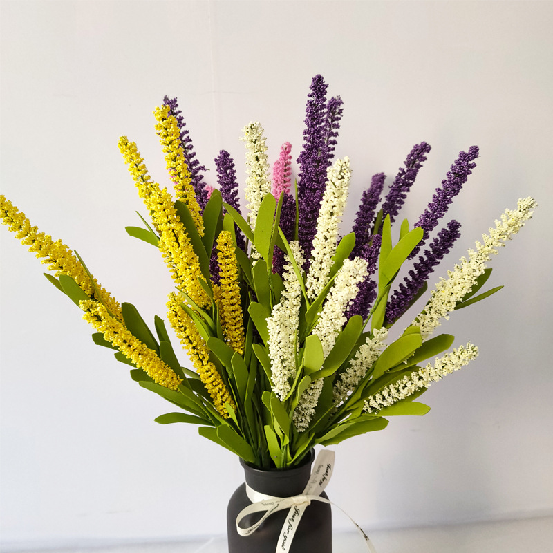 12 Lavender Provence Pe Foamflower Wedding Supplies Fake Flower Decoration Artificial Flower Vanilla Factory Wholesale