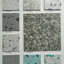 厂家直销 防静电PVC地板 同透片材石纹耐磨机房电子厂导静电地胶