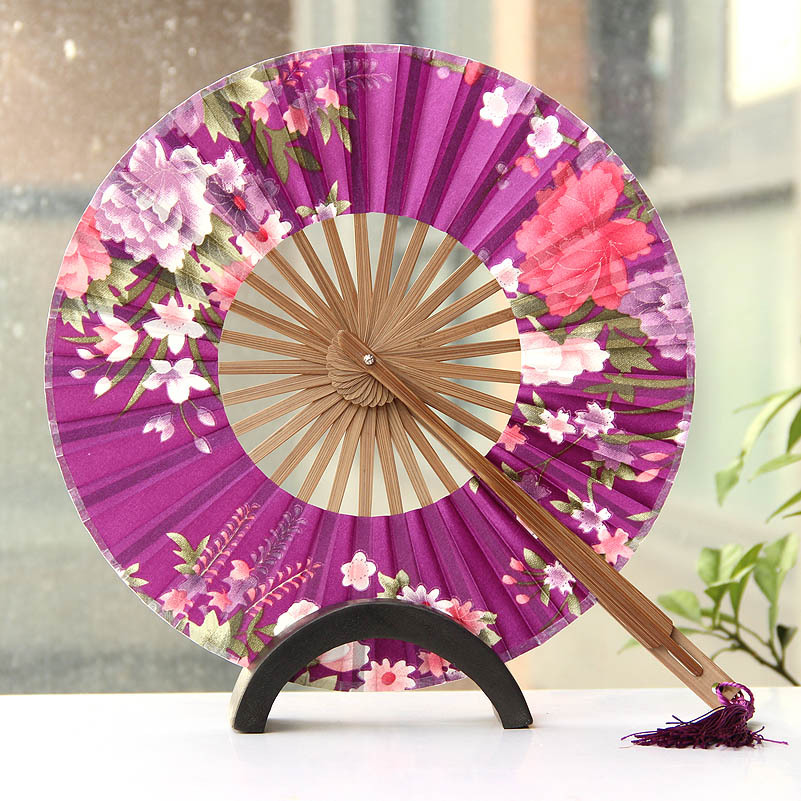 雅扇堂日式风车扇女礼品扇子日本和风团扇随身折叠扇女士折扇批发