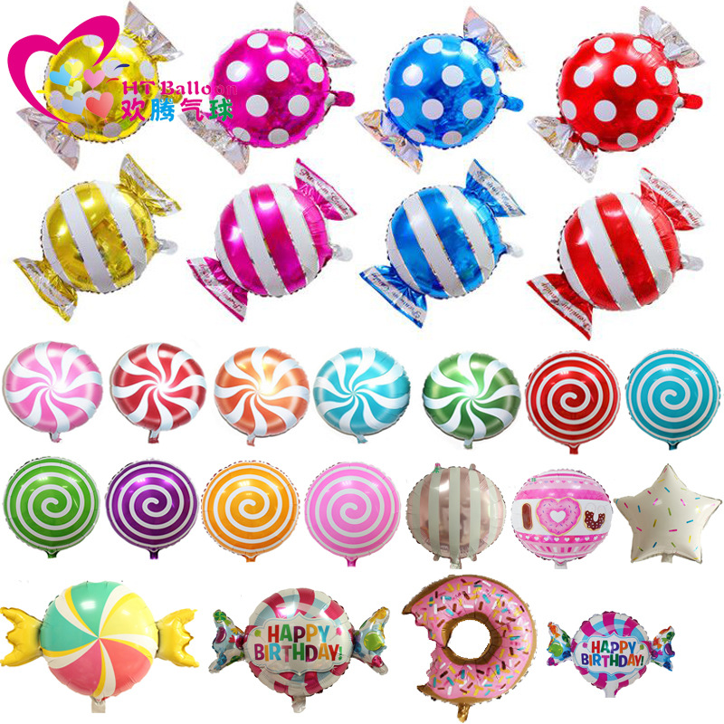 shape candy ice cream hamburger hot dog popcorn pizza celebration wish shape dessert fast food aluminum film balloon