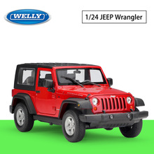 WELLY威利1:24 吉普 越野车2007 Jeep Wrangler仿真合金汽车模型