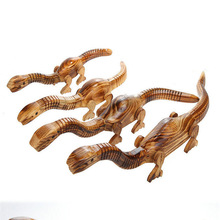 木制旅游工艺品 30-60cm木质恐龙 仿真木头动物模型儿童玩具摆件