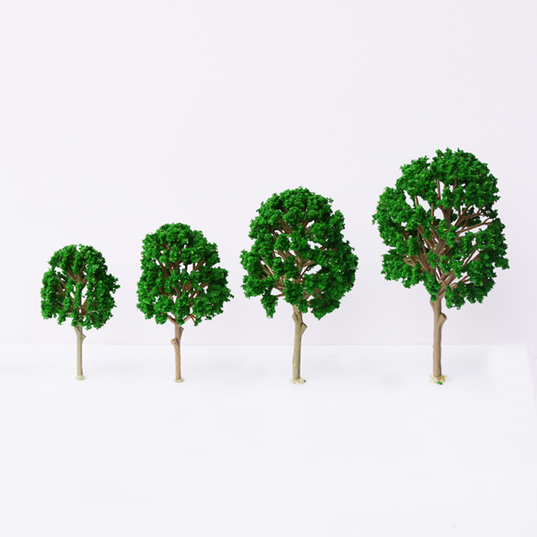 沙盘景观模型树迷你塑胶成品小树微缩建筑场景树环艺造景塑料桑树