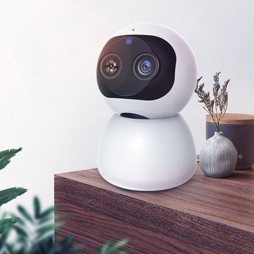 智能家用多倍变焦广角无线摄像头室内人体追踪wifi网络远程监控器