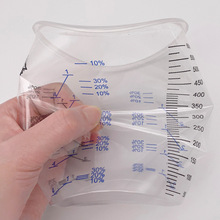 包邮一次性调漆杯透明塑料1000ml加厚PP量杯厂家比例600ML刻度杯