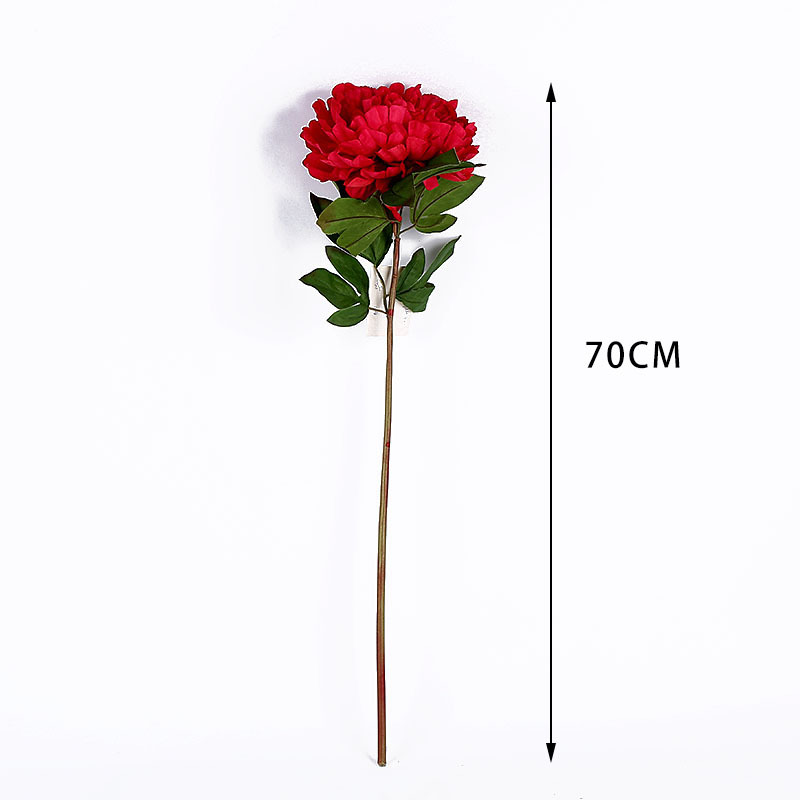 artificial flower artificial plant Factory Direct Sales High Simulation Prickly Pear Peony Flower Simulation Peony Fake Flower Silk Flower Wedding Home Decoration