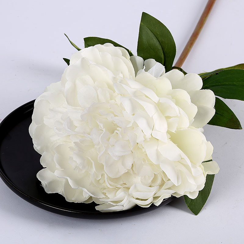 artificial flower artificial plant Factory Direct Sales High Simulation Prickly Pear Peony Flower Simulation Peony Fake Flower Silk Flower Wedding Home Decoration