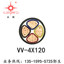 厂家直销 YJV4*120 福建南平太阳 低烟无卤耐火电缆 现货供应