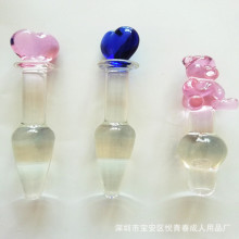 女用玻璃阳具玻璃女用器玻璃拉珠玻璃肛塞蔬菜阳具玻璃肛塞成人用