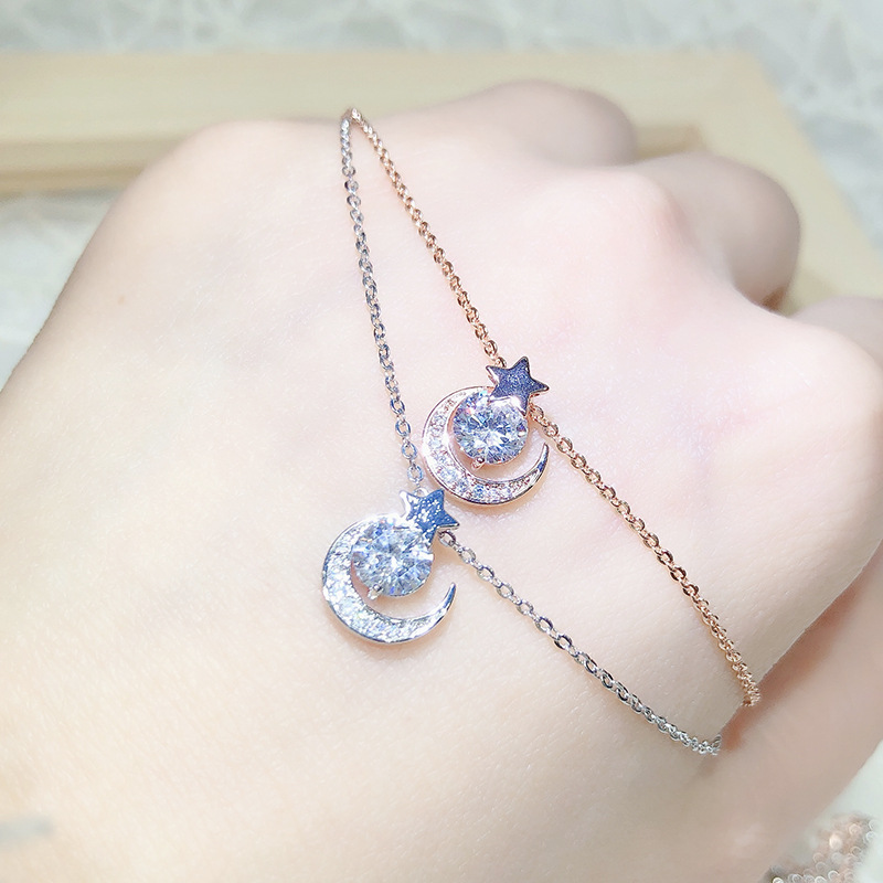 Korean Fashion Moon XINGX Necklace Simple Temperament Douyin Online Influencer Clavicle Chain Female Snake Bones Chain Ornament Wholesale