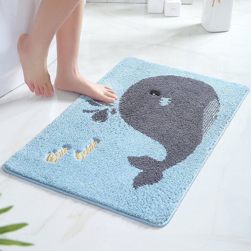 summer wave cartoon door mat door mat absorbent floor mat home doorway bathroom home non-slip mat carpet