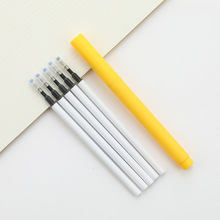 0.5mm中性笔笔芯不锈钢碳素黑水笔替芯办公签字笔网红熊杆笔替芯