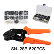 跨境货源SN-28B+620PCS杜邦接线端子压线钳套装 多功能压接钳工具
