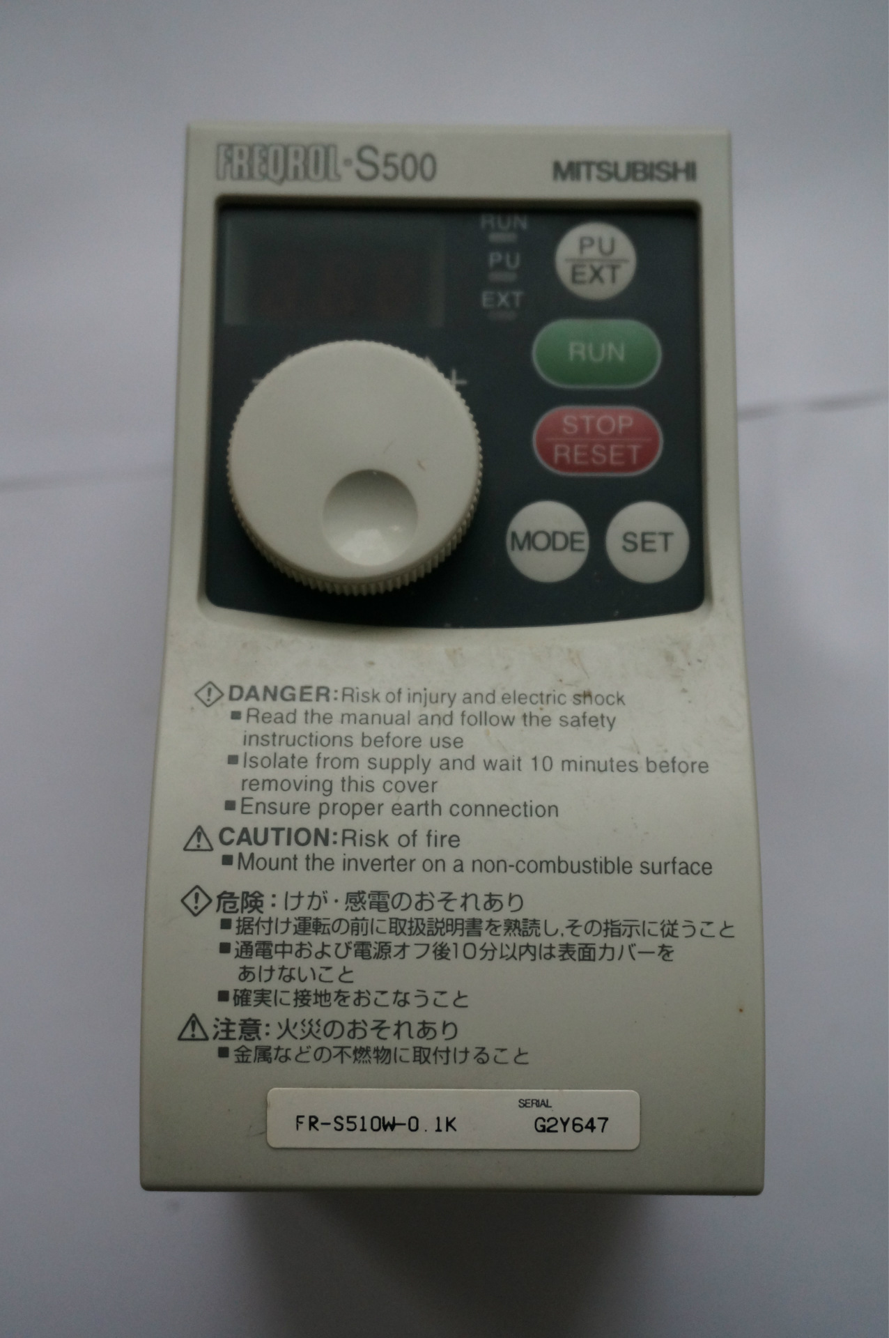 田村回流炉链速控制变频器FR-S510W-0.1K、FR-D710W-0.1K