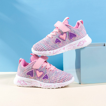 hobibear童鞋潮女童运动鞋代发网鞋韩版儿童运动鞋ins 超火休闲鞋