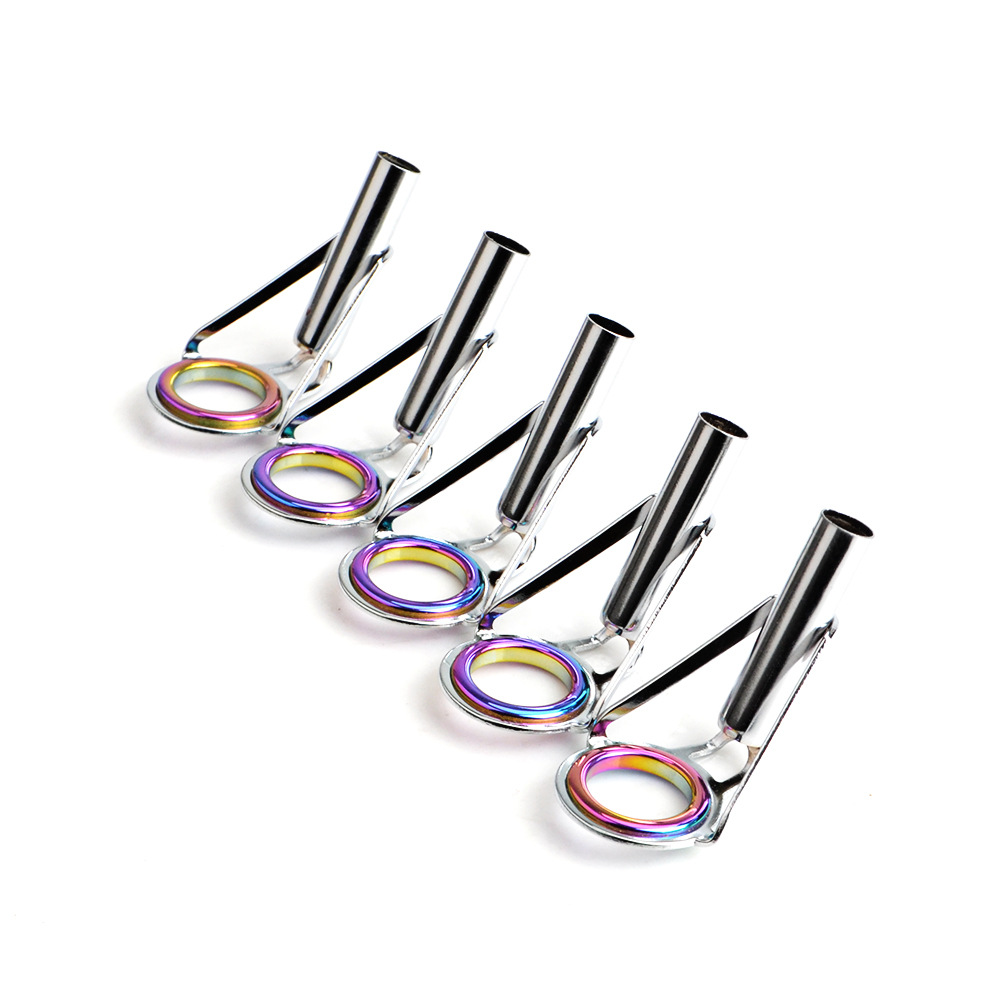 Fishing Gear Wire Ring 5 Pack Guide Eye Line Ring Blue Guide Ring Stainless Steel Fishing Rod Accessories Fishing Gear Wholesale