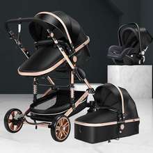高景观多功能婴儿推车可坐可躺360度旋转避震折叠新生儿童手推车