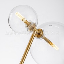 批发灯工吹制透明高硼硅玻璃G9螺牙圆球灯罩螺牙玻璃圆球灯饰配件