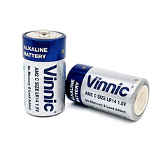 vinnic2号/LR14/二号/C铁壳防漏碱性中电池手电筒费雪儿童玩具用
