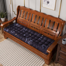 加厚实木沙发垫四季通用长条垫子老式木质三人位座垫红木沙发坐垫