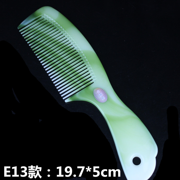 Jade-like Thickened Green Beef Tendon Comb Folding-Resistant Running Jianghu Stall Hairdressing Plastic Beef Tendon Comb Vietnam Hot Sale