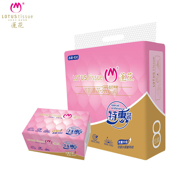 9.9 yuan lotus tissue factory delivery five-layer paper extraction napkin stall tissue wholesale free shipping