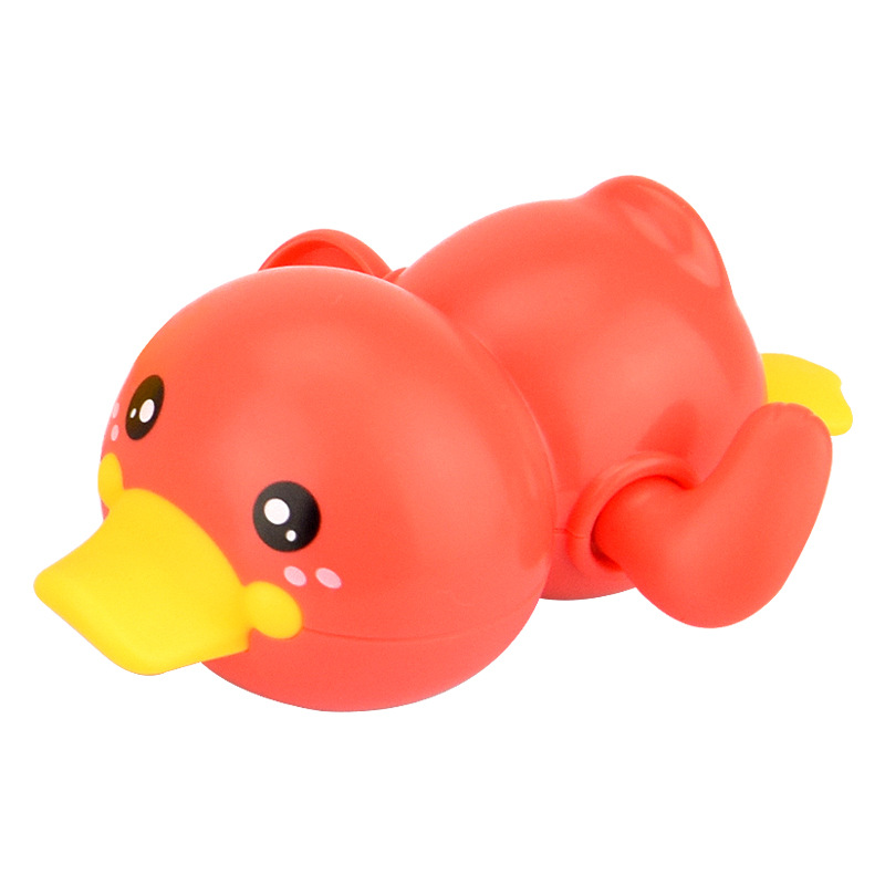 Children's Bathing Duck Wind-up Spring Small Yellow Duck Summer Baby and Infant Bathroom Bath Swimming Toys