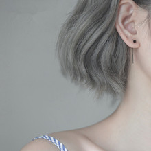 黑色方块耳线简约个性设计小众生耳环韩国2020新款潮耳饰女