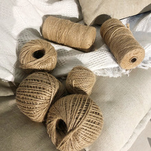 黄麻绳 厂家直供手工编织细麻绳 园艺装饰粗麻绳派对拔河绳可批发